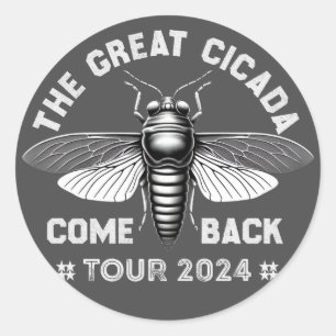 Adesivo Tour de Comeback Graphic Cicada 2024 Design