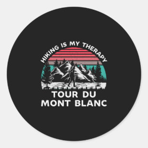 Adesivo Toure du mont blanc masculino de caminhada é terap