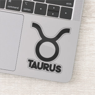 Adesivo Touro Bold Signo Zodiacal Horóscopo Texto Personal