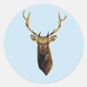 Adesivo Touro Elk Cabeça Natureza animal Arte selvagem