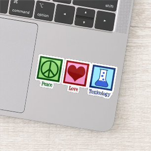 Adesivo Toxicologia de Paz e Amor Laptop Tóxico