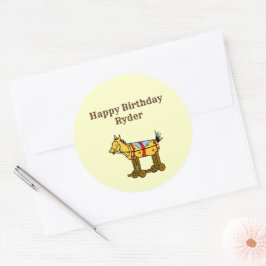 Adesivo Toy Horse Vintage Art Editable Western