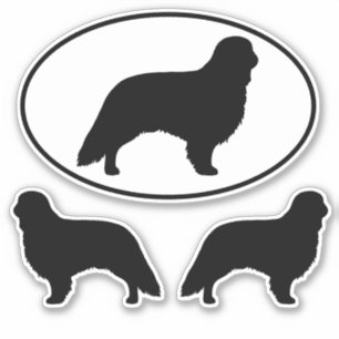 Adesivo Toy Spaniel Dog Silhouettes Sticker Set