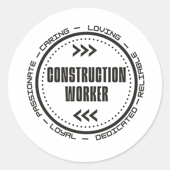 Adesivo Trabalhador de Construção (Frente)