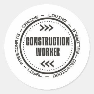 Adesivo Trabalhador de Construção