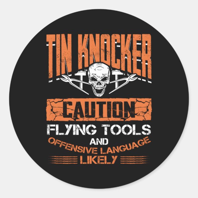 Adesivo Trabalhador De Folha Metálica Para Cabeçalho De Ti (Frente)