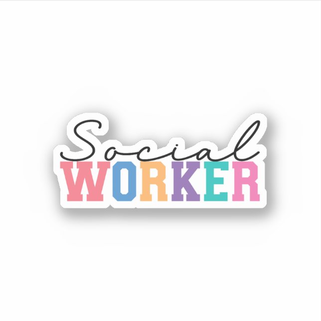 Adesivo Trabalhador Social (Frente)