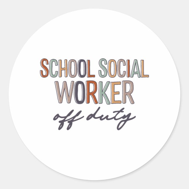 Adesivo Trabalhador Social Desempregado No Dia Passado Da  (Frente)