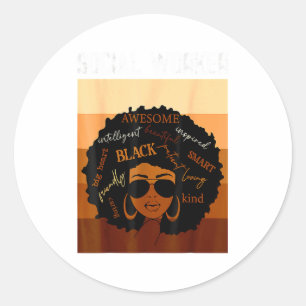 Adesivo Trabalhadora Social História Negra Rainha Melanina