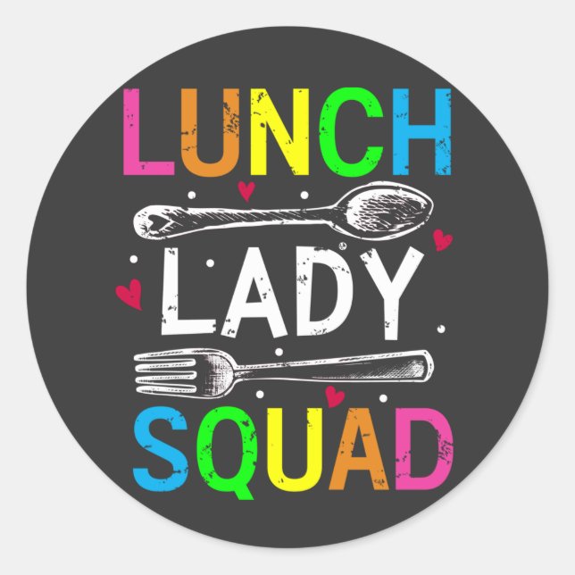 Adesivo Trabalhadoras de Cafés Lady Squad, Almoçadas na Es (Frente)