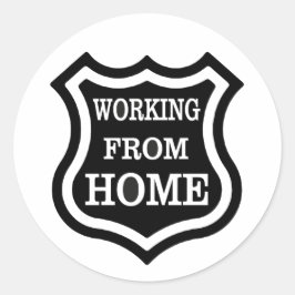 Adesivo Trabalhando a partir de casa