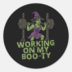 Adesivo Trabalhando em Minha Testemunha Muscular do Dia de
