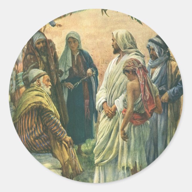 Adesivo Trabalhando no Sabá, Religião Vintage (Frente)