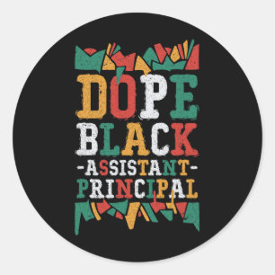 Adesivo Trabalho Afro-Americano Principal da Droga em Ista