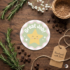 Adesivo Trabalho Colorido De Excelente De Pastel Cortado P