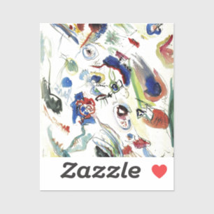 Adesivo Trabalho de arte de pintura Abstrato de Kandinsky