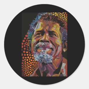Adesivo Trabalho de arte de Retrato de Arte Dot Australian