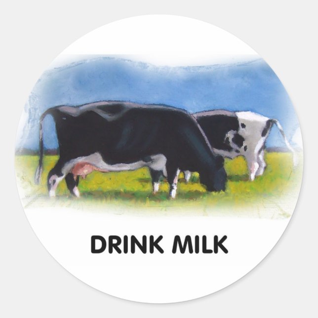 Adesivo Trabalho de arte DE VACAS LEITEIRAS (Frente)