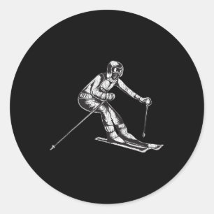 Adesivo Trabalho de arte Dinâmico De Skier Para Alojadores