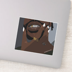 Adesivo Trabalho de arte preto (amor negro)