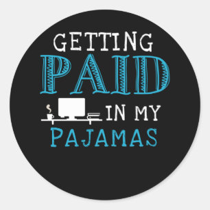 Adesivo Trabalho De Casa Engraçado No Homeoffice