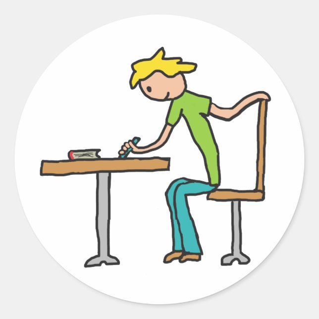 Adesivo Trabalho doméstico (Frente)