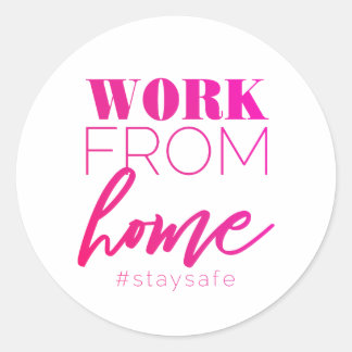 Adesivo Trabalho em casa