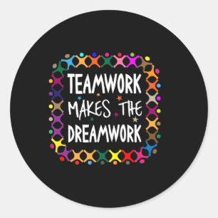 Adesivo Trabalho em equipe Torna O Dreamwork Motivational 