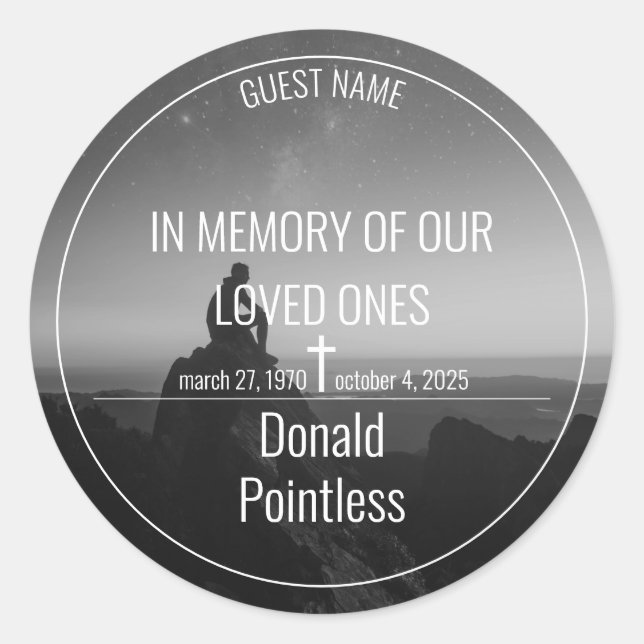 Adesivo Trabalhos de salvação (Frente)