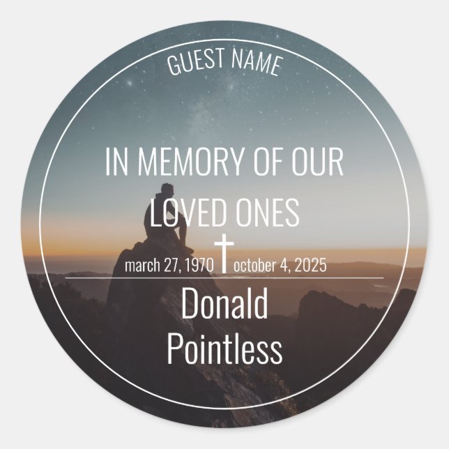 Adesivo Trabalhos de salvação (Frente)