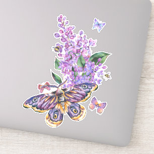 Adesivo traça de luna, cottagecore