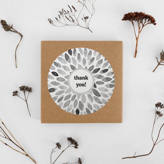 Adesivo Traços de pincel preto e branco com aquarela obrig (Criador carregado)