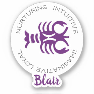 Adesivo Traços do Signo Zodiacal Câncer