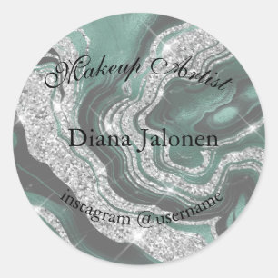 Adesivo Traços Dourados Marble Beauty Compra Rosa Spa Make