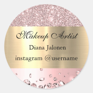 Adesivo Traços Dourados Marble Beauty Compra Rosa Spa Make