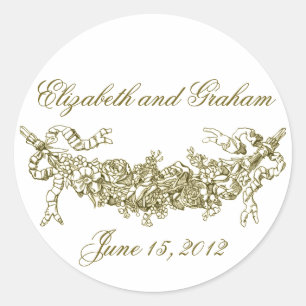 Adesivo Traços Românticos Dourados/Fechos de Envelope