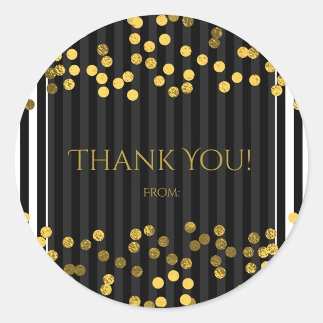 Adesivo Traços Verticais Pretos e Brancos Dourados Pontos  (Frente)