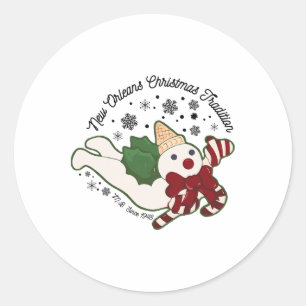 Adesivo Tradição de Natal de New Orleans Mr Bingle Bonecos