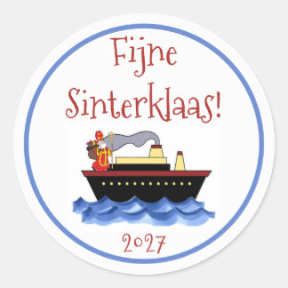Adesivo tradicional de Natal com tema Sinterklaas 