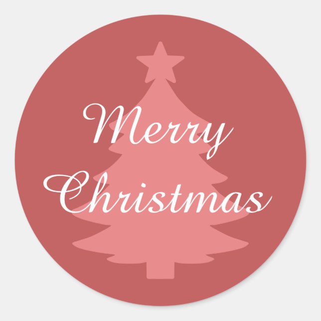 Adesivo Tradicional - Vermelho Quente - Vinheta de Natal F (Frente)