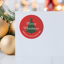 Adesivo Tradicional - Vinheta de Natal Personalizada Verme