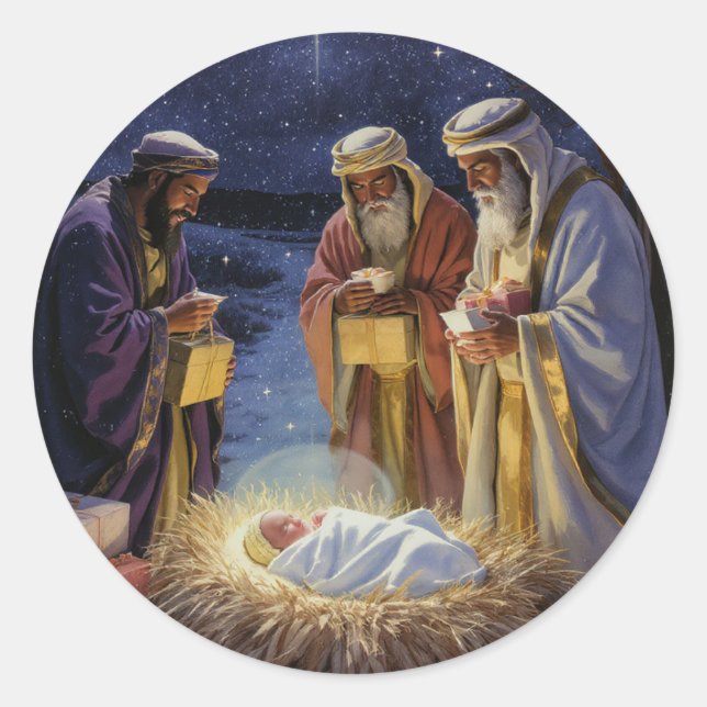 Adesivo Traditional Three Wise Men Nativity (Frente)