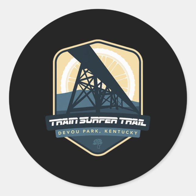 Adesivo Train Surfer Trail - Devou Park, Kentucky  (Frente)