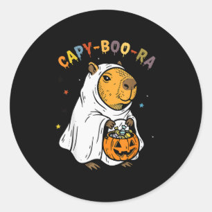 Adesivo Traje de Capivara Engraçado de Halloween Capy-boo-