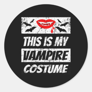 Adesivo Traje de Dia das Bruxas Fácil de Halloween Retro V