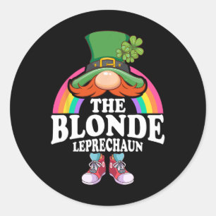 Adesivo Traje de Dia de São Patrício do Leprechaun Loiro