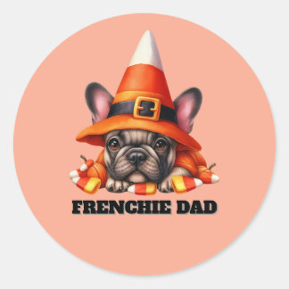 Adesivo Traje de Doces de Halloween Fofo para Bulldog Fran