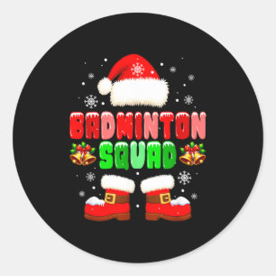 Adesivo Traje de Equipe de Badminton Natal Jogador Equipe
