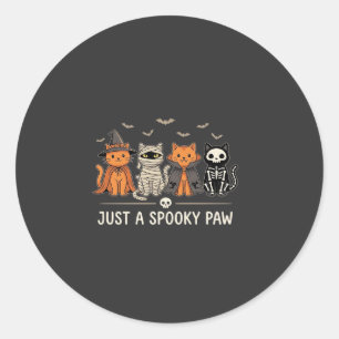 Adesivo Traje de Gato de Halloween Spooky Paw Vetor Design