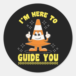 Adesivo Traje de Halloween de Cone Estou aqui para guiar Y